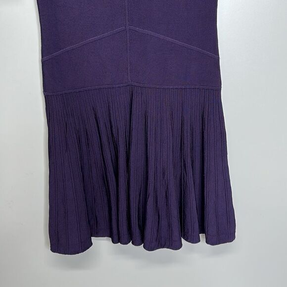 Nanette‎ Lenore Pleated Purple Midi Dress Size Large - Picture 7 of 9